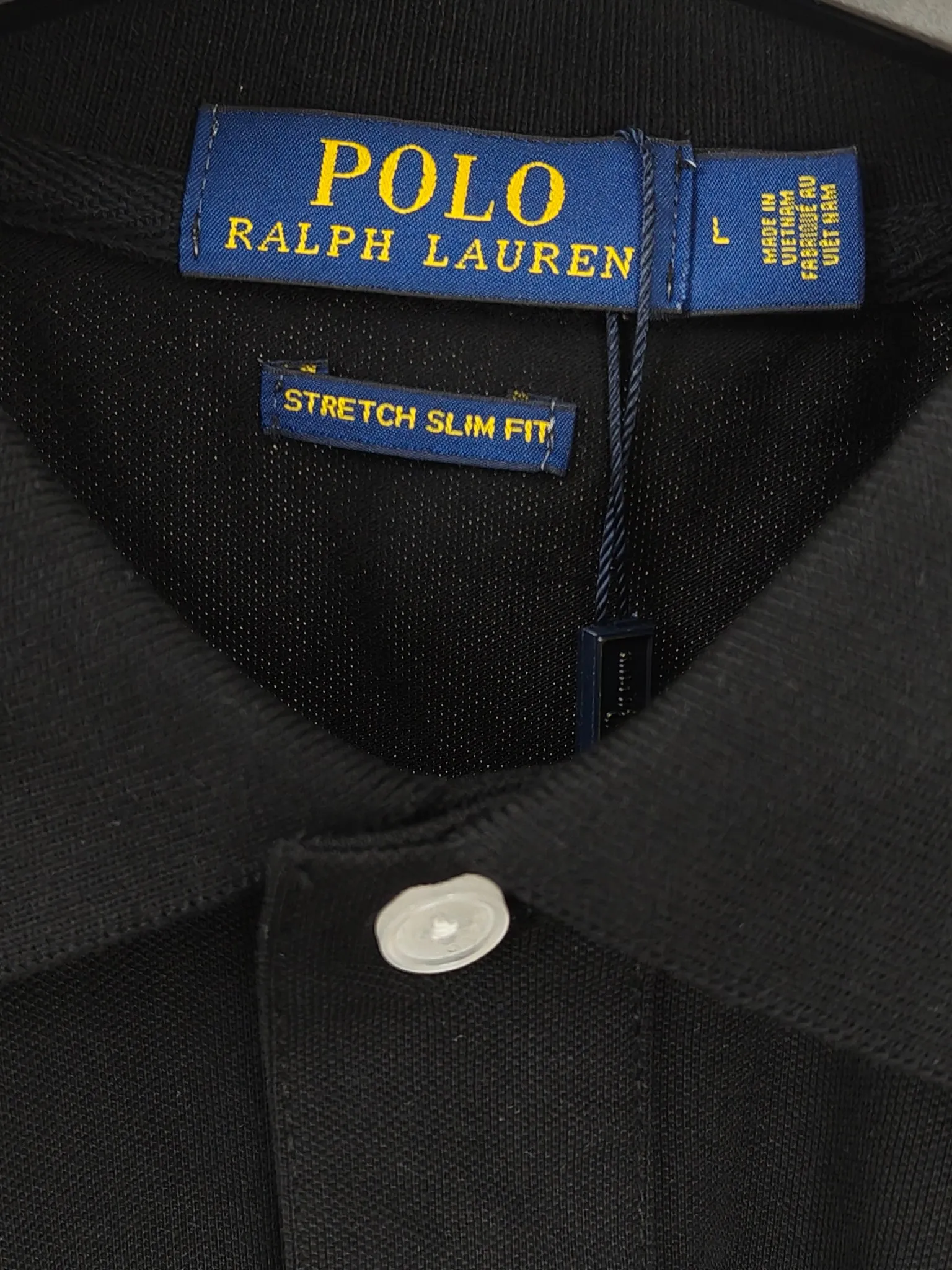 P180 Real shot quality High version Ralph Lauren embroidered polo shirt lapel short sleeves High-end quality Complete with three labels, comfortable and breathable, classic and simple, exquisite and fashionable, details show high-end quality Color: black navy blue Size: M-XXL